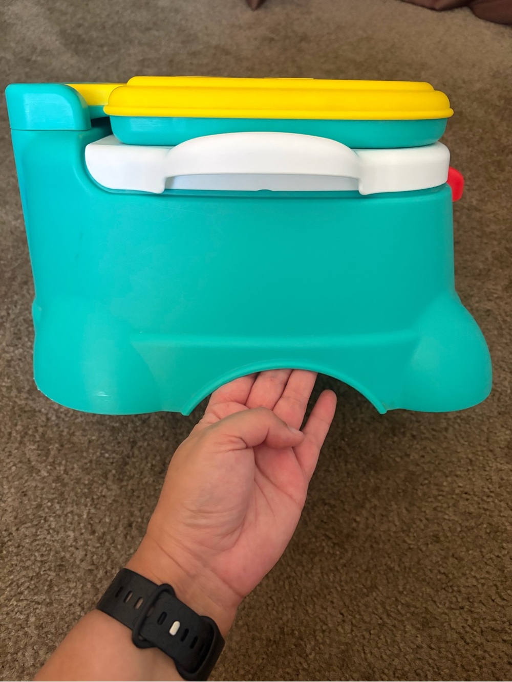 Sesame Street Elmo Potty Seat in Teal, Red, Yellow, White - Picture 8 of 9
